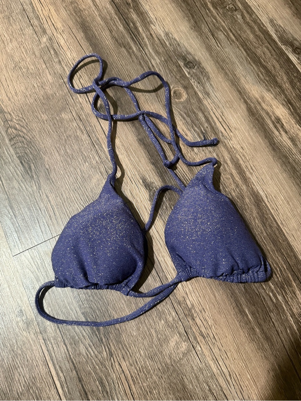 💙✨ ViX Paula Hermanny Blue Glitter Bikini Top ✨💙